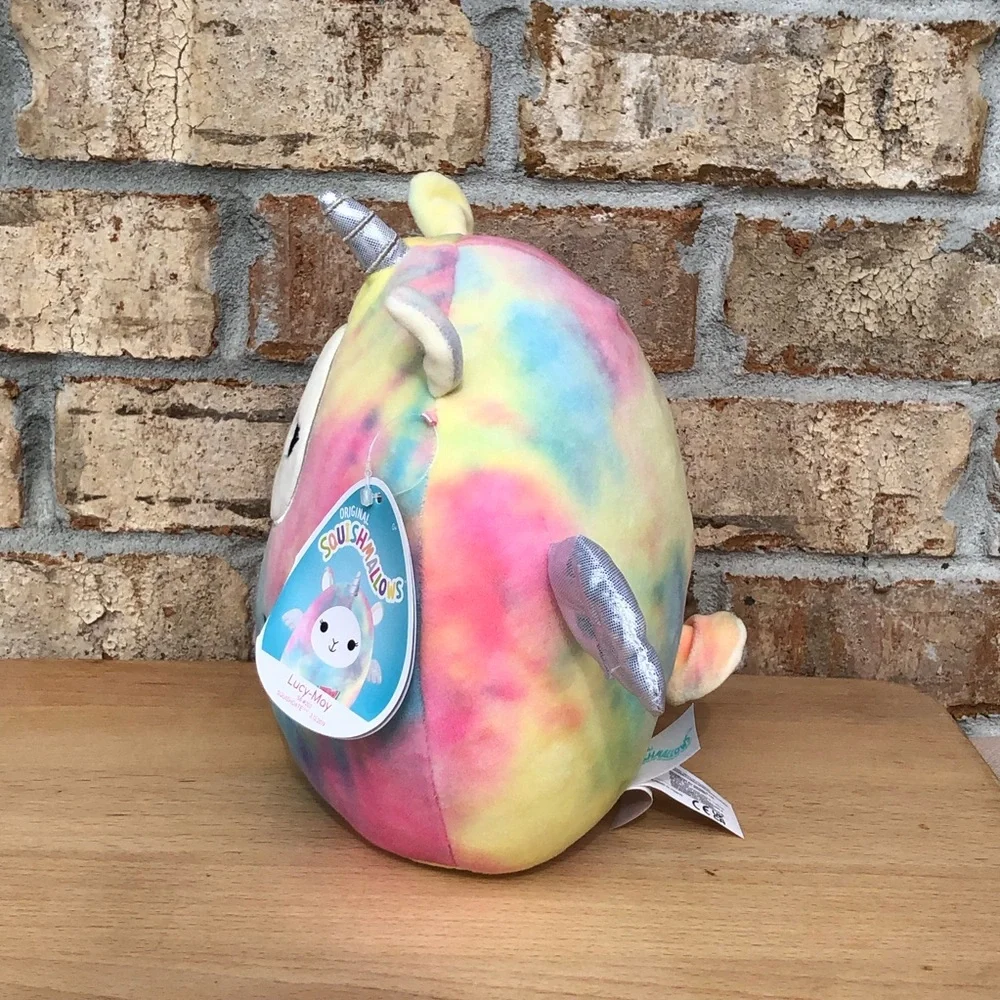 Squishmallows Kelly Toys 2021 Tie Dye Lucy-May The‎ Rainbow 8”